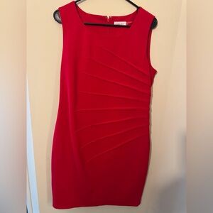 Calvin Klein Vibrant Red Mini Dress